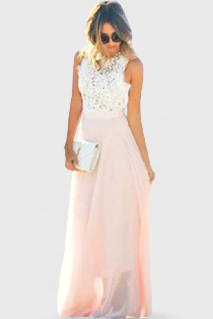 Vestido Midi de Encaje Carmen Verano Transpirable Coqueto
