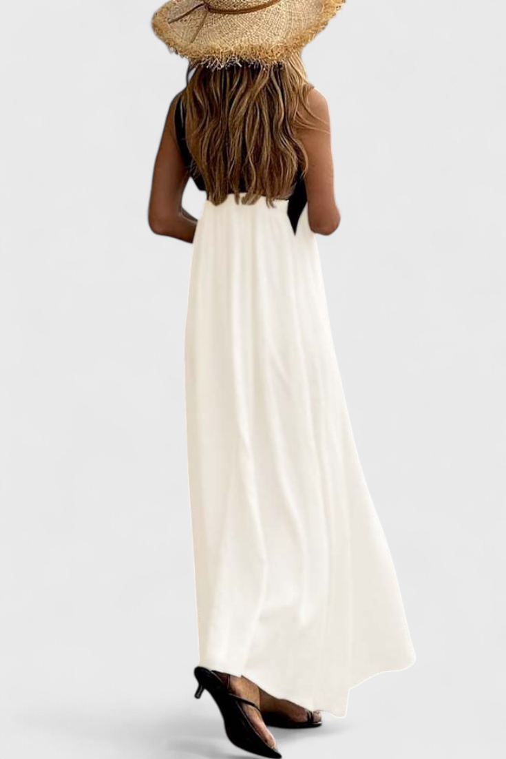 Vestido Edith Cuello Cruzado Descubierta Con Encanto