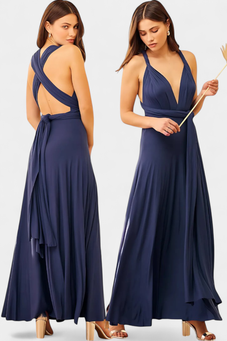 Vestido Envolvente Josephine Ajustable Con Encanto