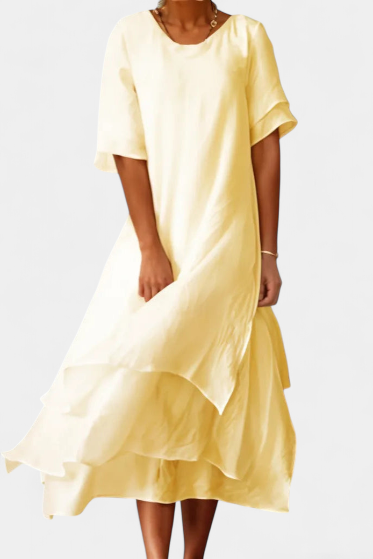 Vestido Eloise Algodón Premium En Capas Con Encanto