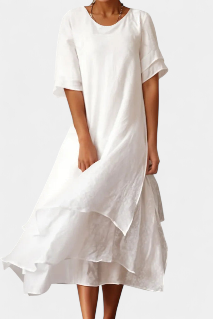 Vestido Eloise Algodón Premium En Capas Con Encanto