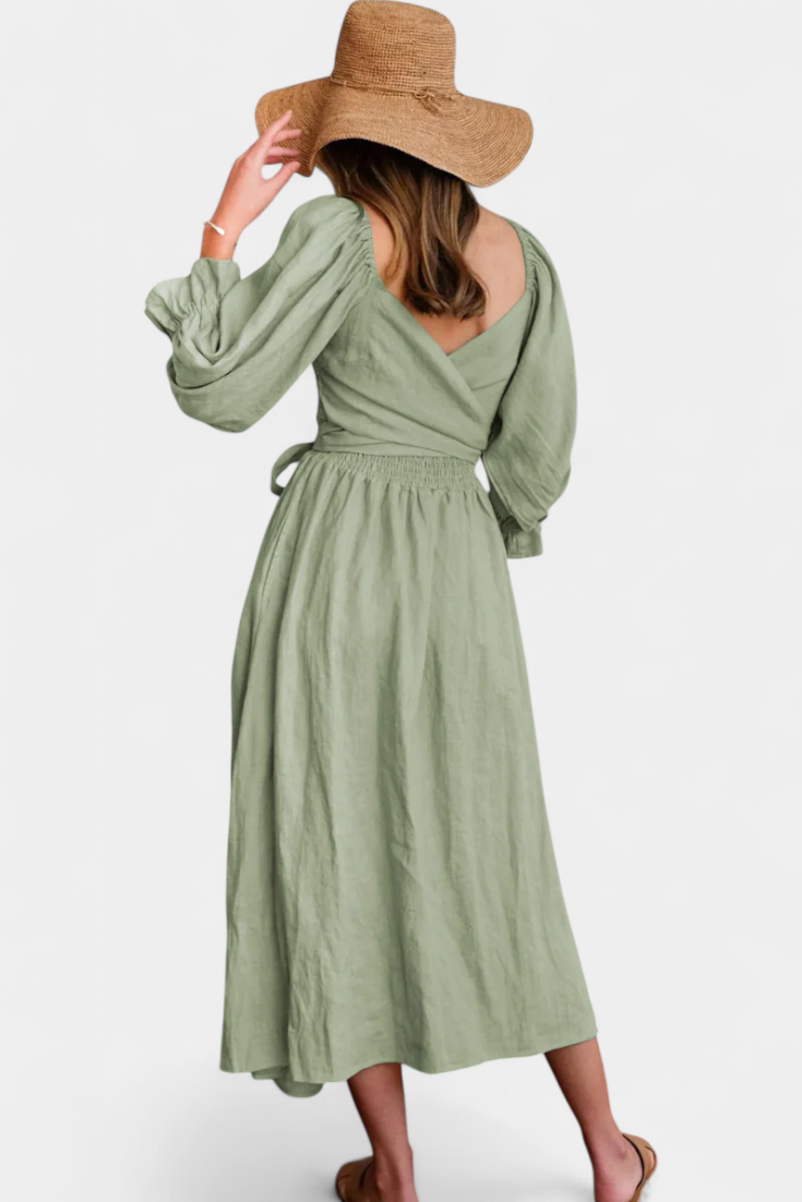 Vestido Petra Divertido Dos Niveles Cuerpo Fruncido