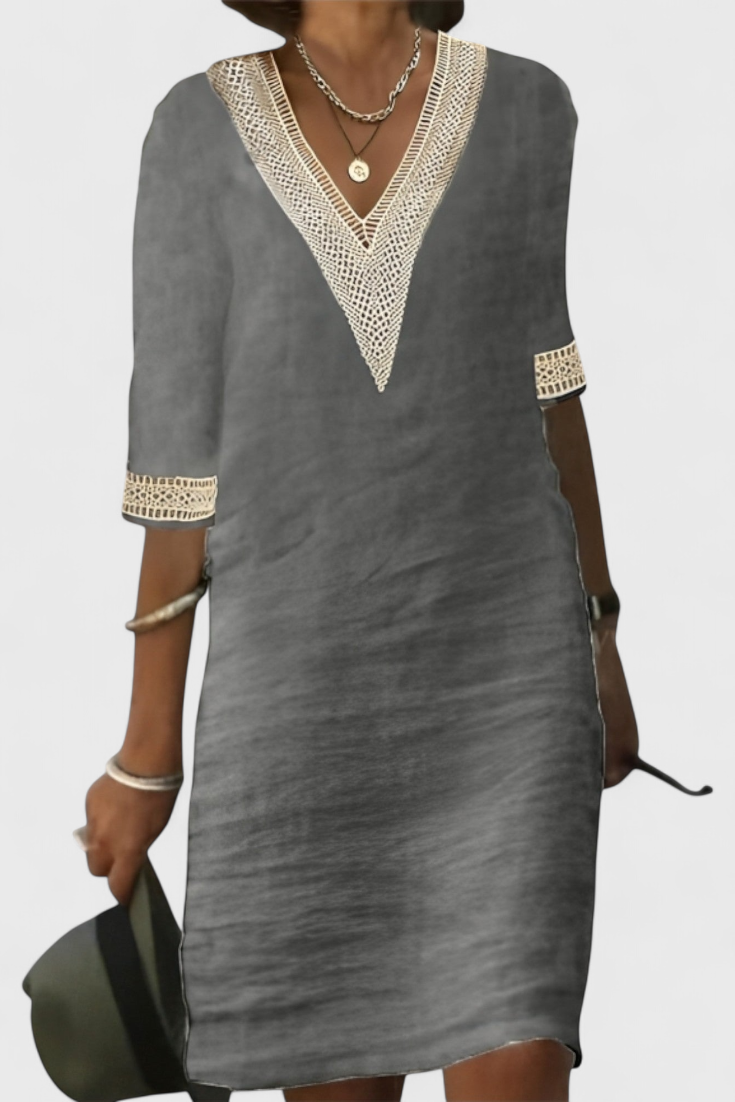 Vestido Midi Ligero Con Silueta Atemporal Detalles Chic