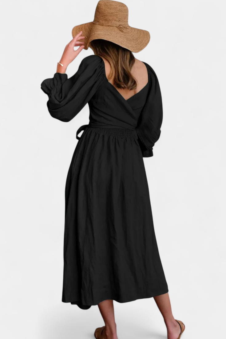 Vestido Petra Divertido Dos Niveles Cuerpo Fruncido