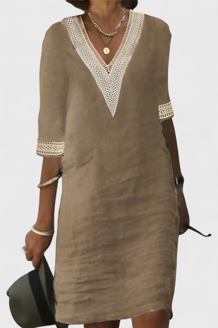 Vestido Midi Ligero Con Silueta Atemporal Detalles Chic
