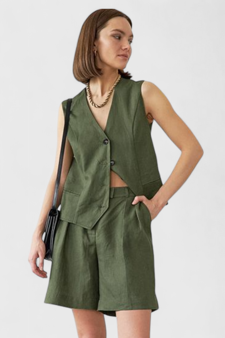 Conjunto Safari Verano Algodón Para Aventuras Urbanas