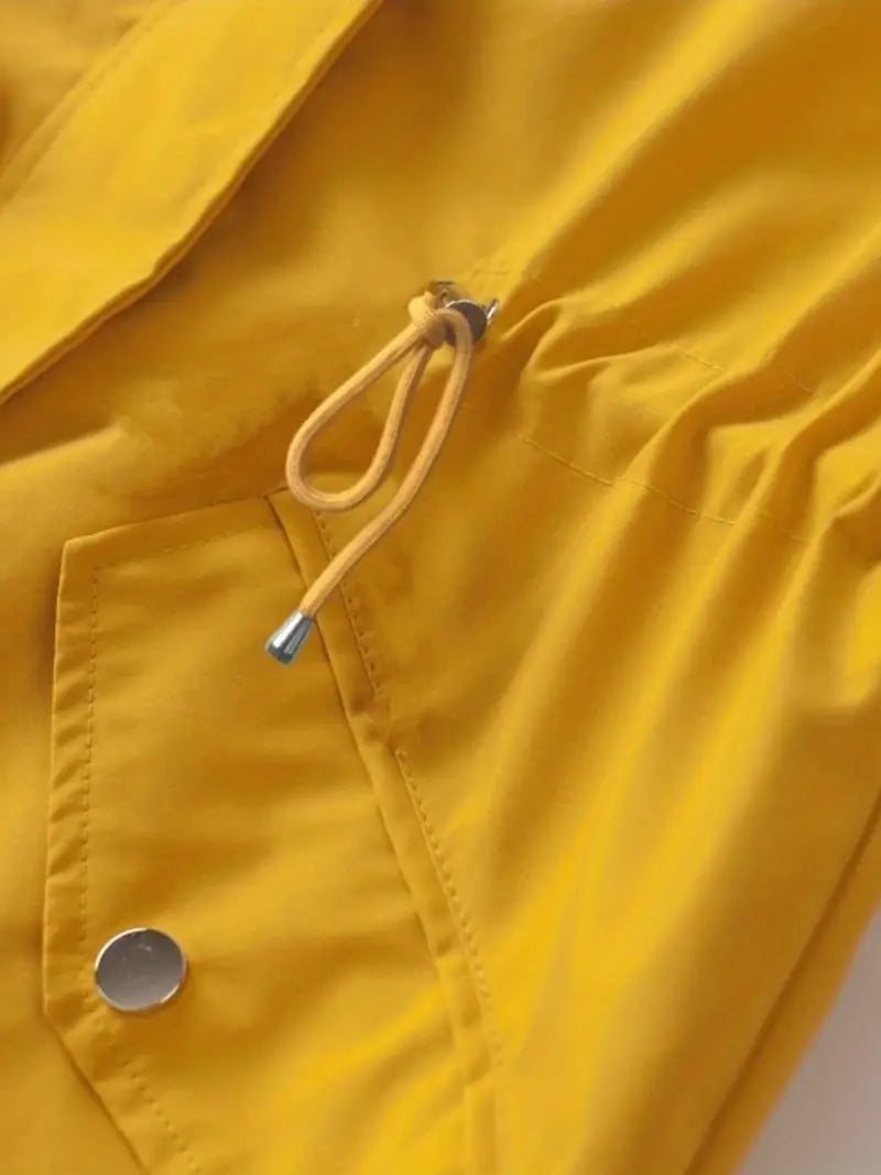 Abrigo De Lluvia A Medida Tejido Impermeable Chic Práctico
