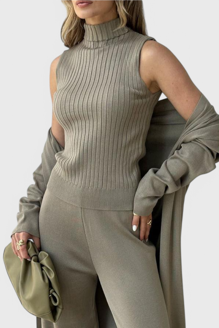Conjunto Mahalia Punto Premium 3 Piezas Ultra Suave Chic