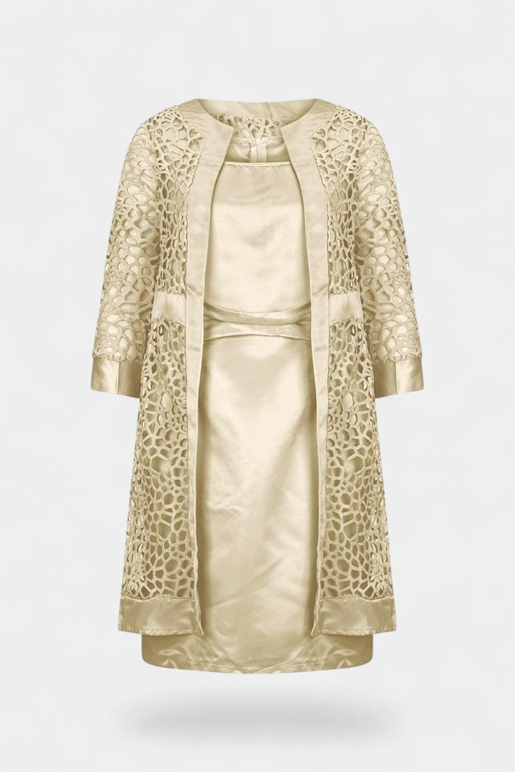Vestido Dos Piezas Con Encaje Exclusivo Freya Lucienne