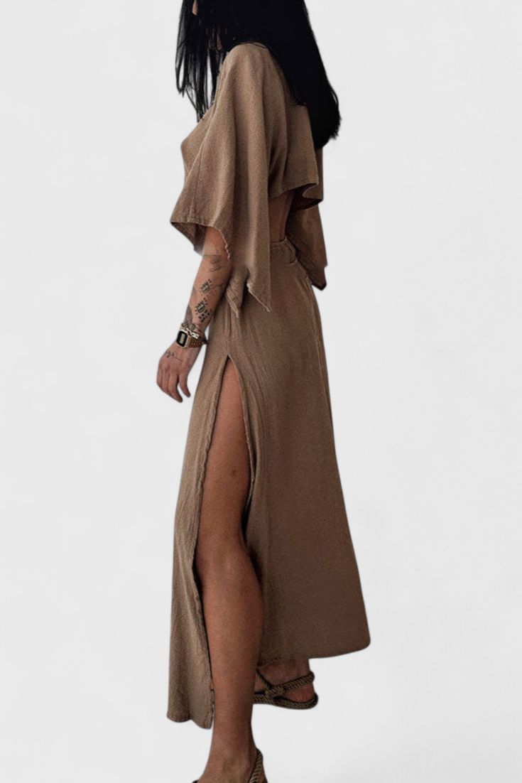 Vestido Fluido Ligero Elegante Chic Atemporal Distinguido