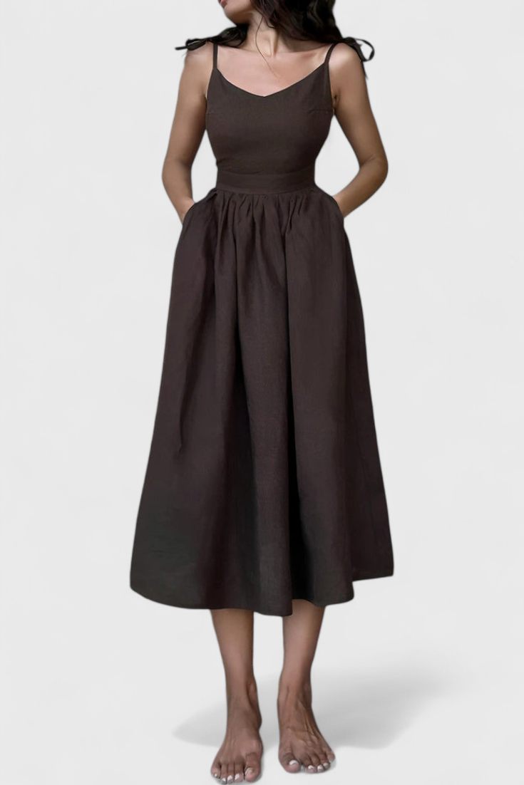 Vestido Justine Fluido Verano Silueta Chic Ligero Veraniego
