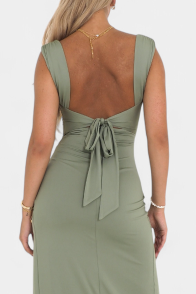 Vestido Lazo Espalda Elástico Premium Exclusivo Coqueto