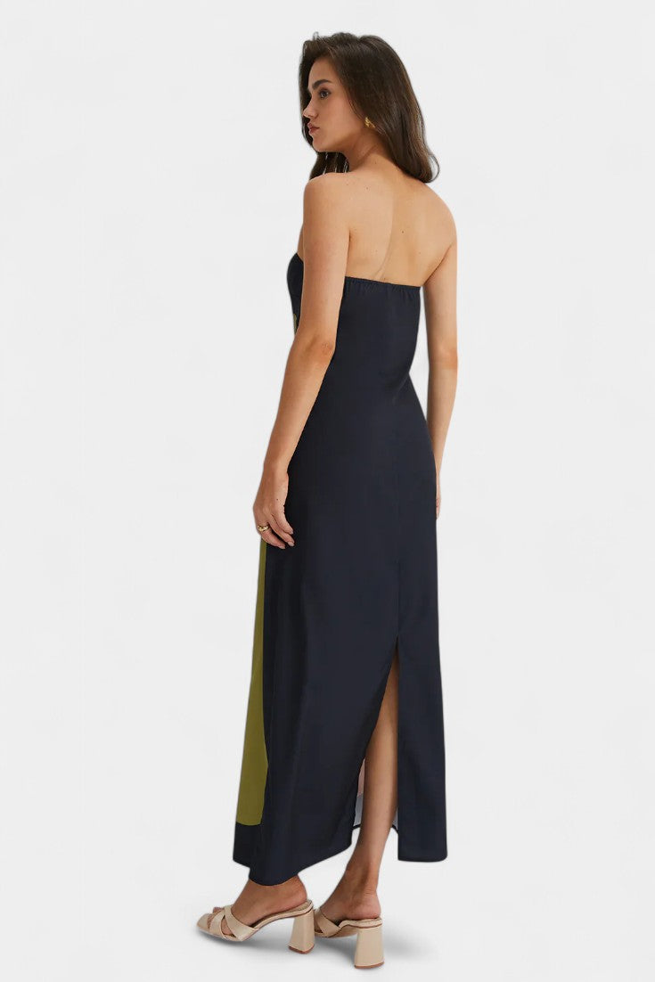 Vestido Sin Tirantes Laura Floral Coqueto Tejido Premium