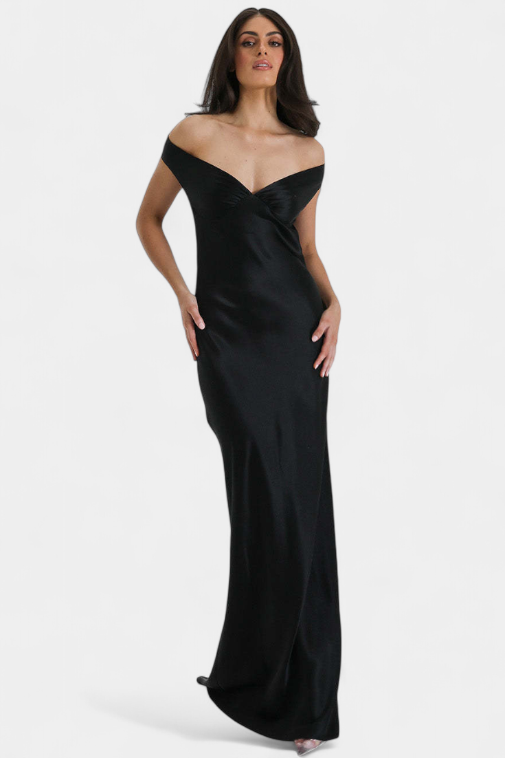 Vestido Cola de Pez Deslumbra Blerina Lujo Escote Corazón