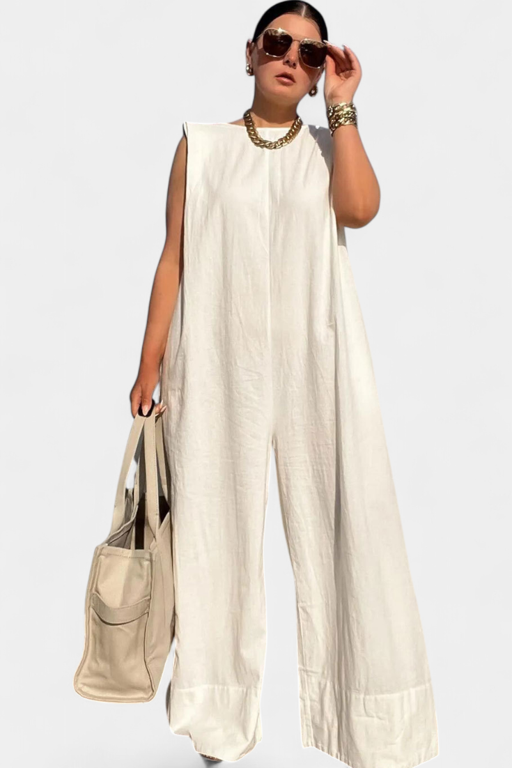 Mono Oversize Airla Sin Mangas Pierna Ancha Limitada