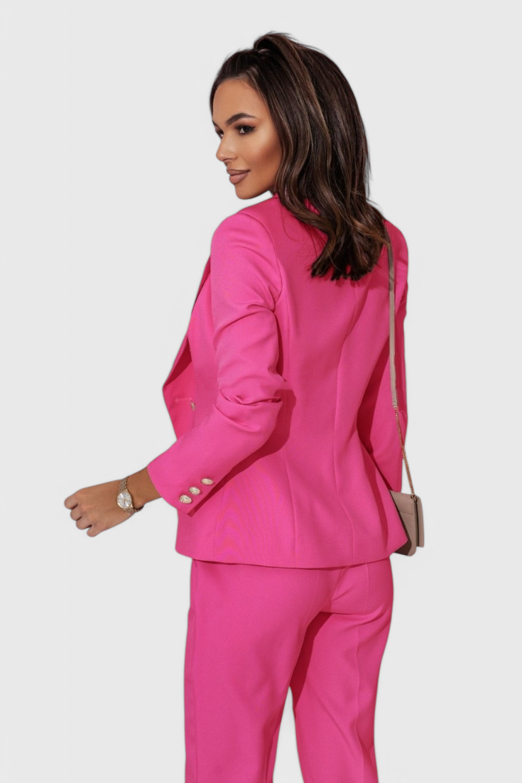 Conjunto Rosalind Blazer Entallado y Pantalones Slim Brilla