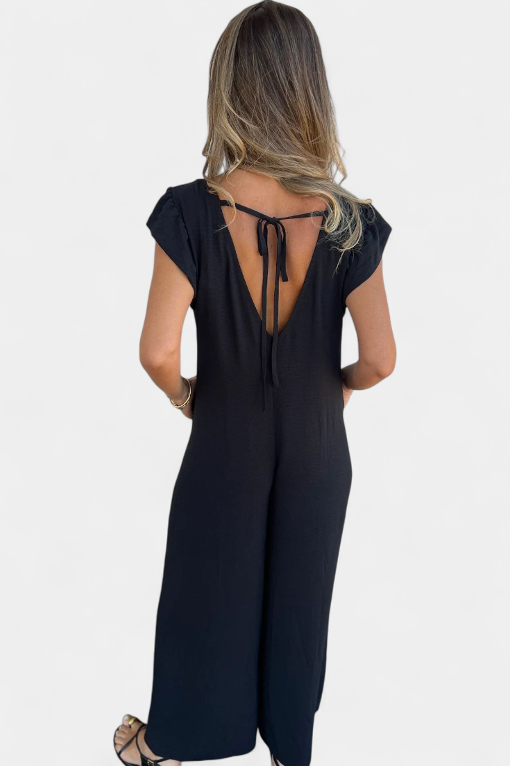Mono Con Cuello En V Leopardo Chic Exclusiva Con Bolsillos