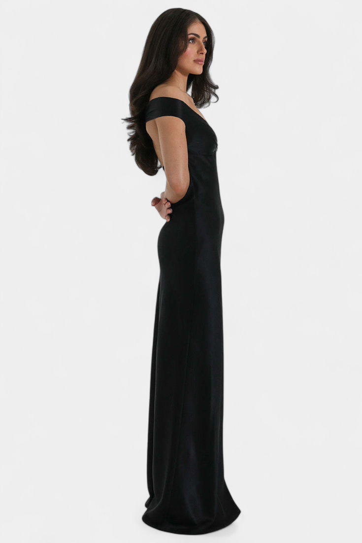 Vestido Cola de Pez Deslumbra Blerina Lujo Escote Corazón