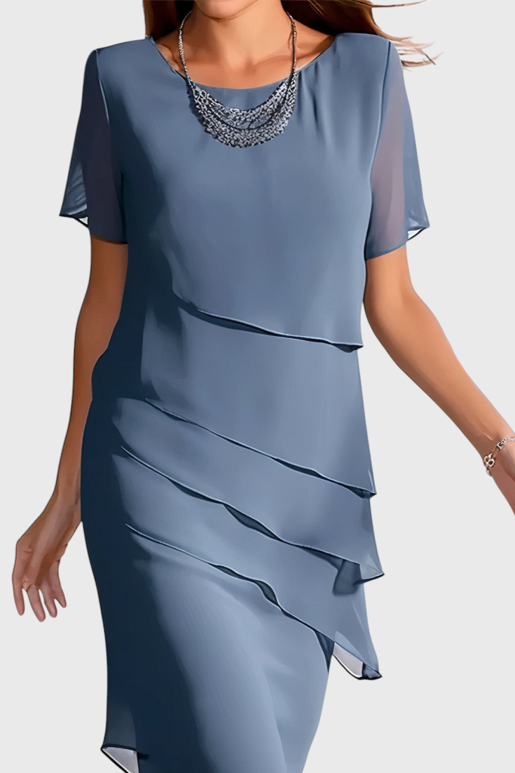 Vestido Mia Con Flecos Chic Gasa Algodón Edición Limitada