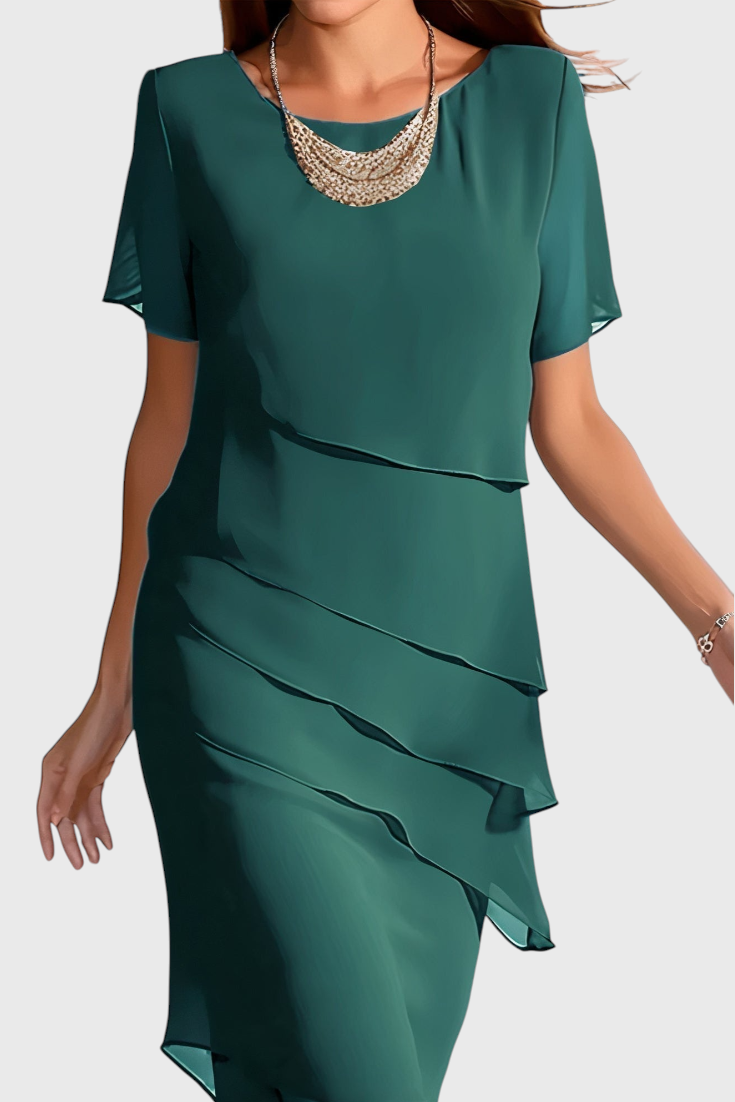 Vestido Mia Con Flecos Chic Gasa Algodón Edición Limitada