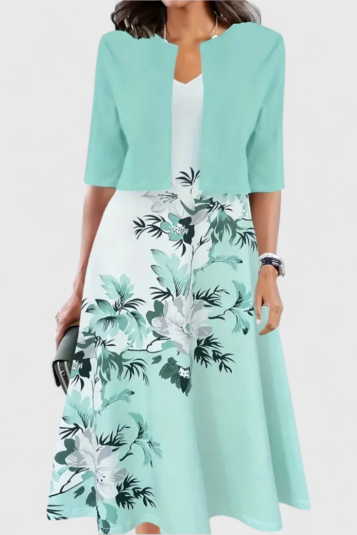 Vestido Floral Vaporoso Con Toque Romántico Y Ligero
