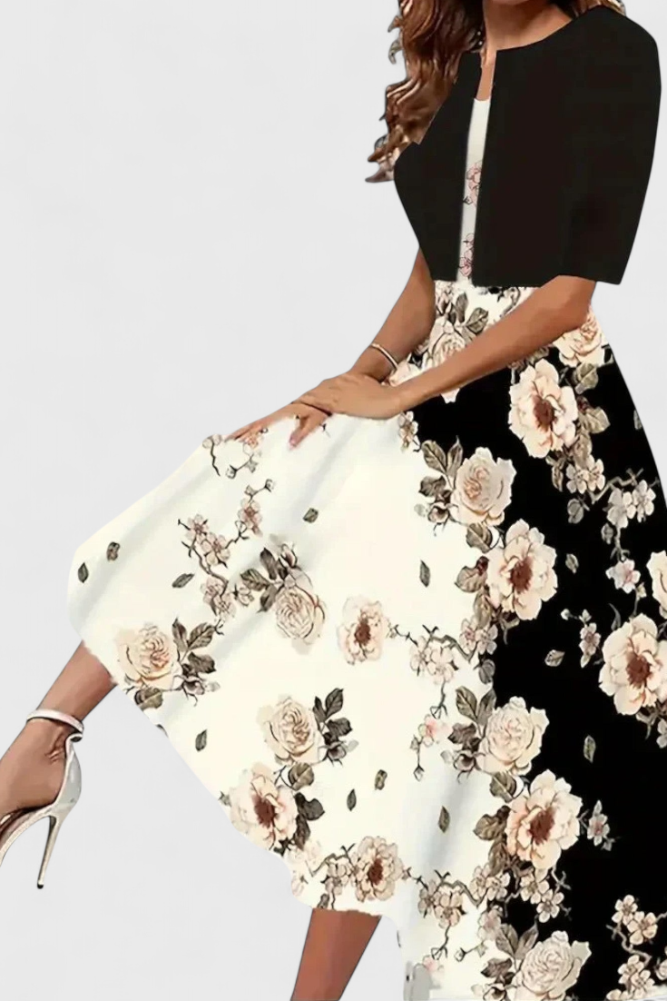 Conjunto Estrella Vestido Midi Y Blazer Entallado Exclusivo