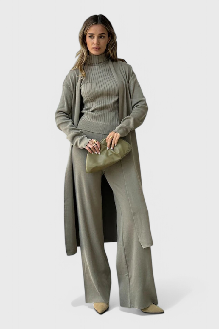 Conjunto Mahalia Punto Premium 3 Piezas Ultra Suave Chic