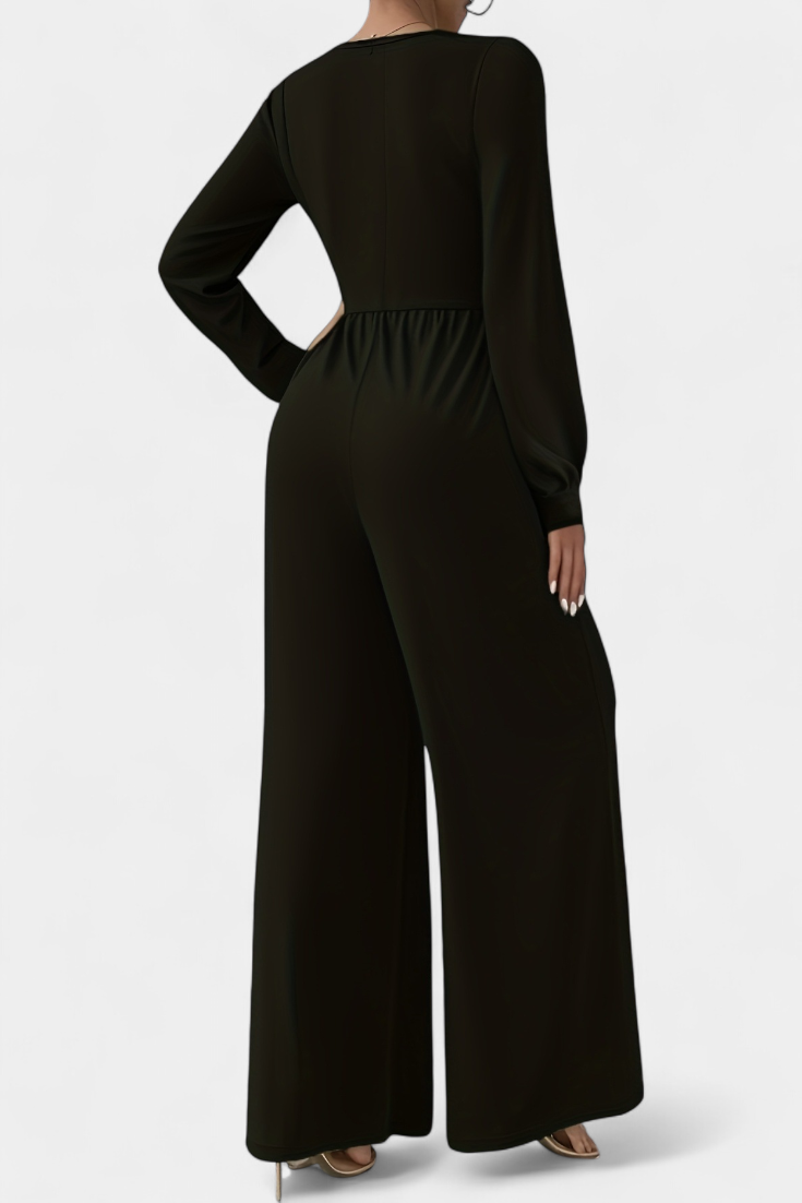 Traje Elegante Mujer Cuello V Con Toque Eudora Exclusiva