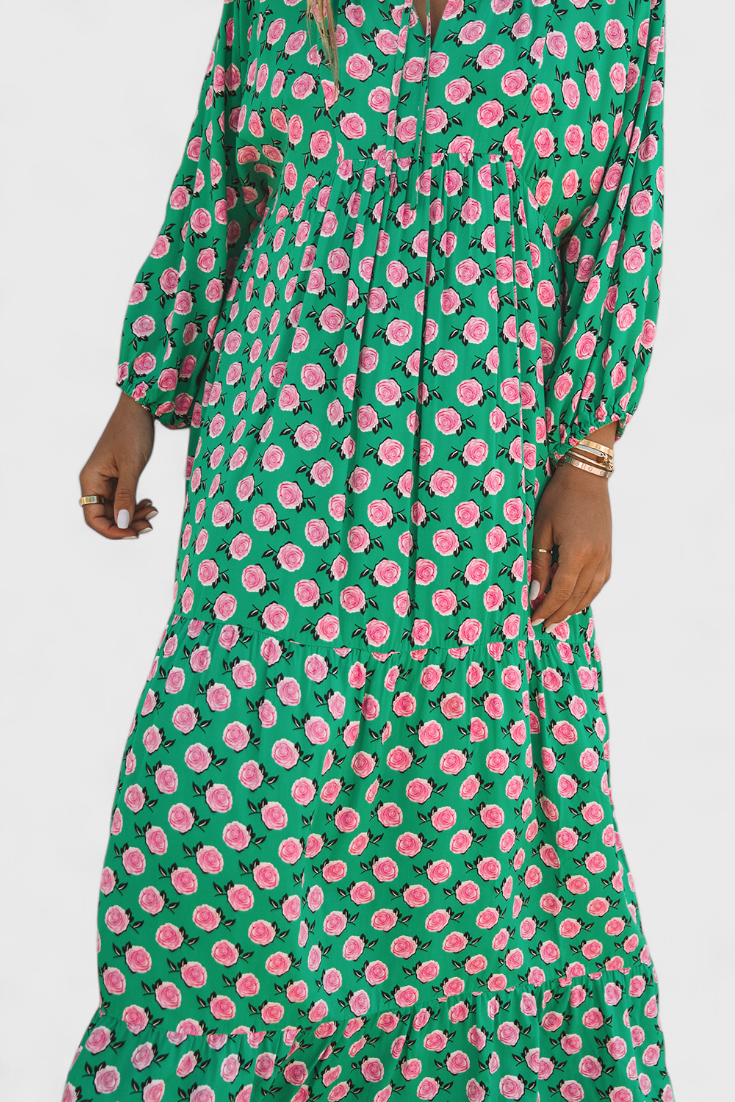 Vestido Boho Aroa Estampado Artístico Para Verano Chic