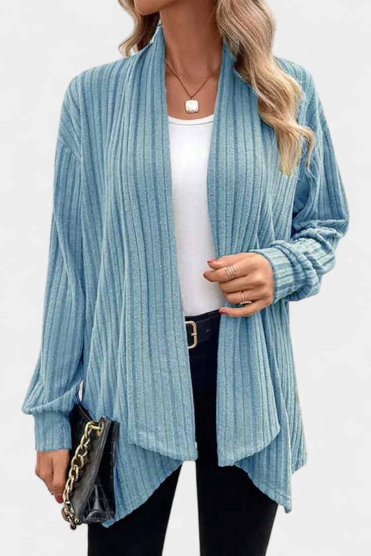 Cárdigan Casual Con Capucha Bolsillos Canalé Exclusiva