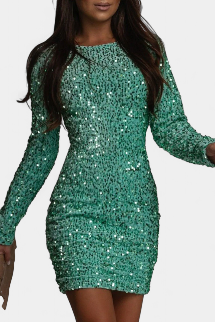 Vestido Largo De Fiesta Brillo Invernal Exclusivo Brilla