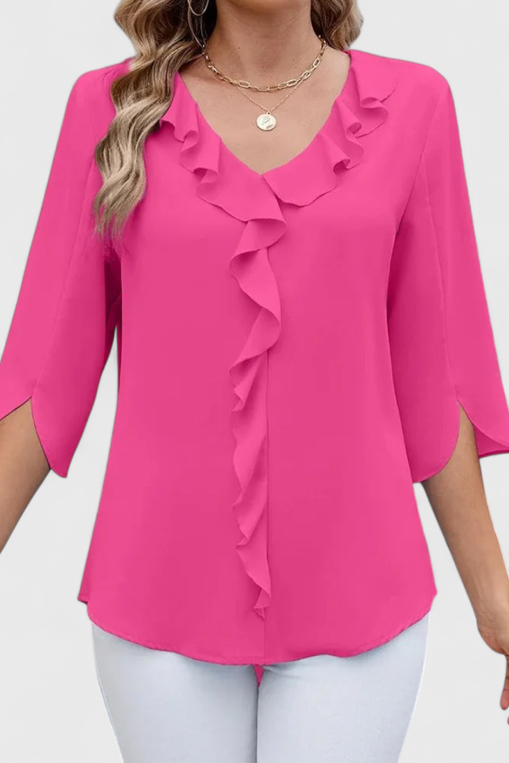 Blusa Corte Suelto Tejido Suave Transpirable Premium Chic