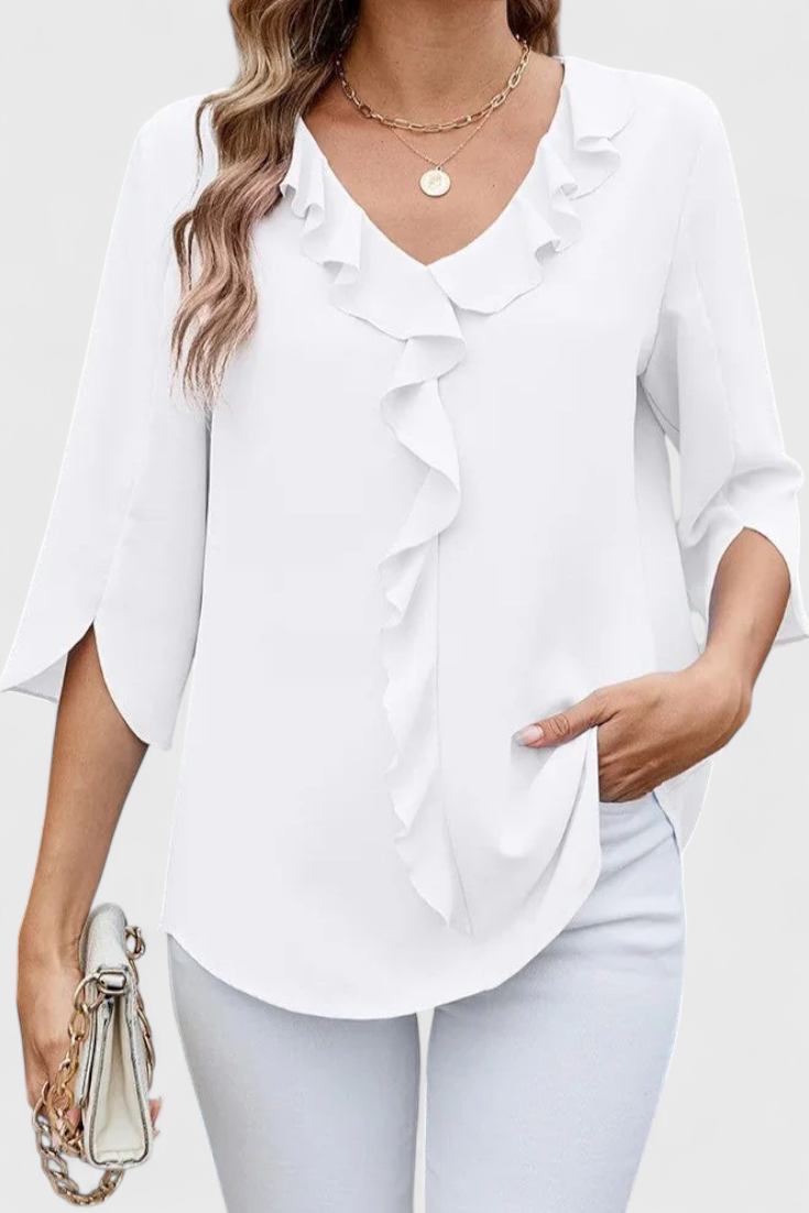 Blusa Corte Suelto Tejido Suave Transpirable Premium Chic