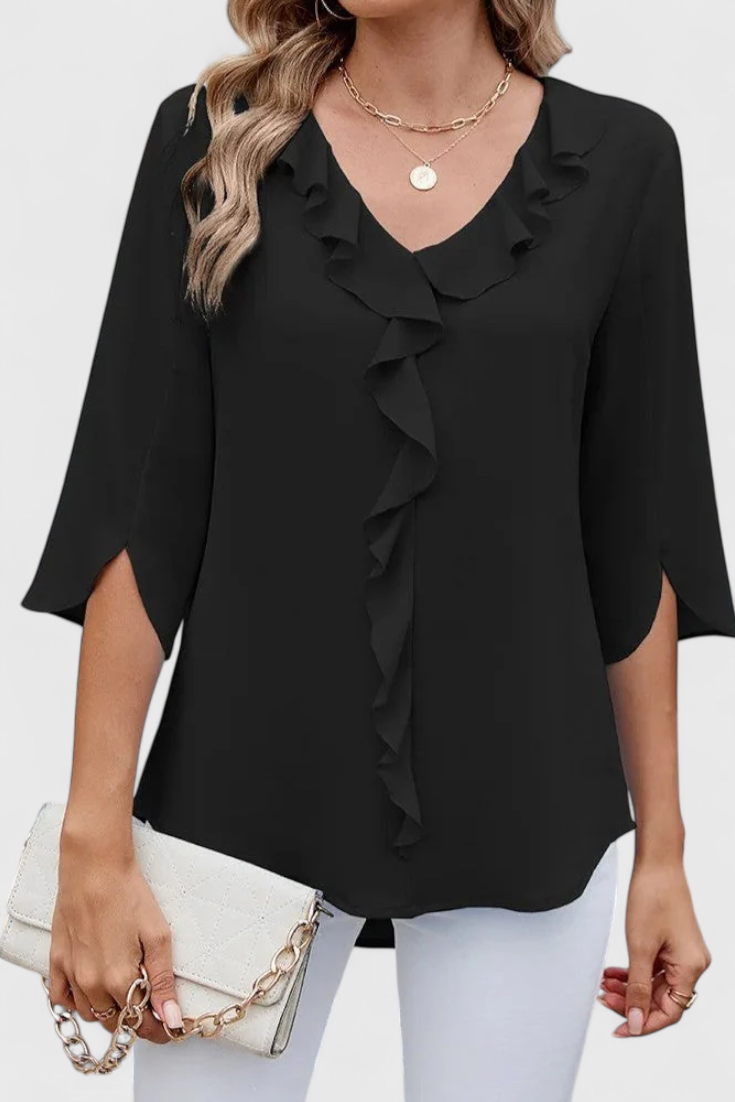 Blusa Corte Suelto Tejido Suave Transpirable Premium Chic