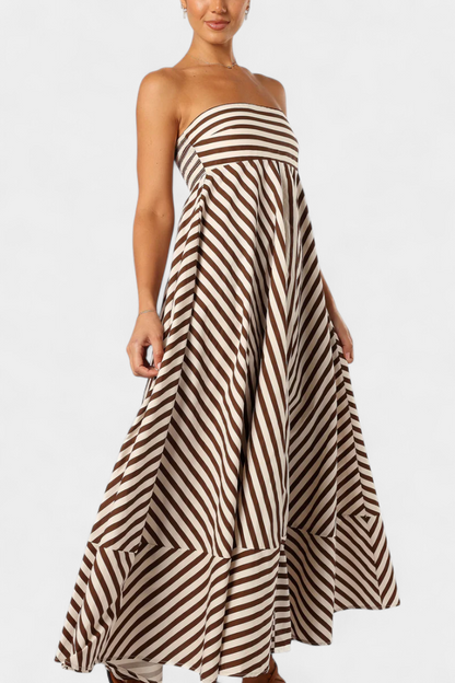 Vestido Rosa Fruncido Convertible Encanto Nocturno Chic