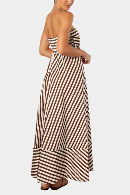 Vestido Rosa Fruncido Convertible Encanto Nocturno Chic