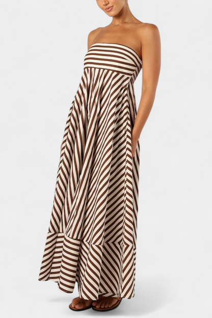 Vestido Rosa Fruncido Convertible Encanto Nocturno Chic