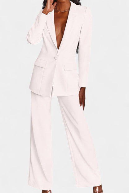 Conjunto a Medida Blazer y Pantalones de Pierna Ancha