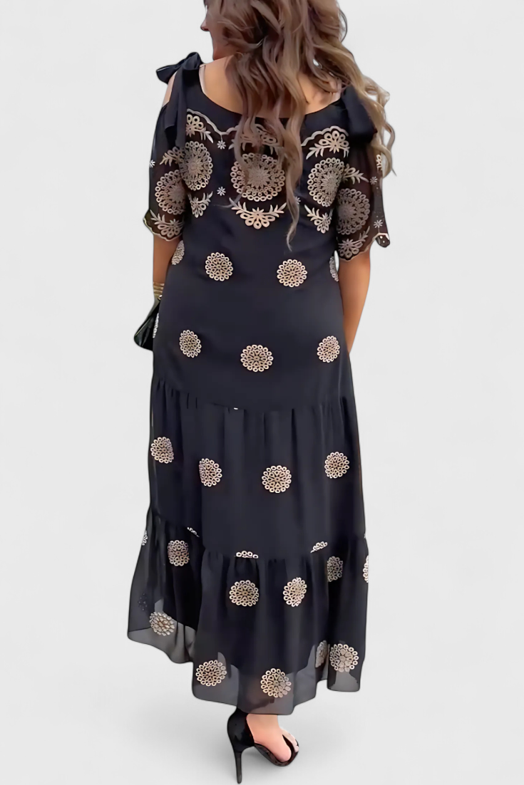 Vestido Verano En Malla Transpirable Y Silueta Suelta Chic