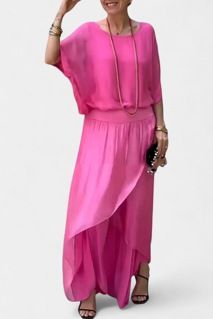 Conjunto Maravilla Fluido Top Holgado y Falda Vaporosa