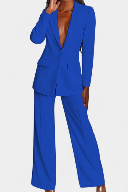 Conjunto a Medida Blazer y Pantalones de Pierna Ancha