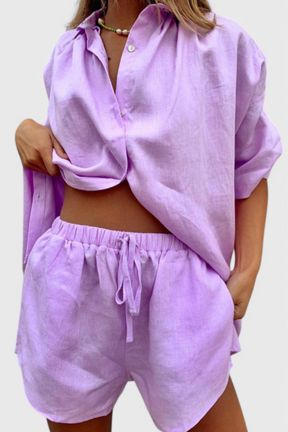 Conjunto Anika Dos Piezas Algodón Ligero Sin Arrugas Chic