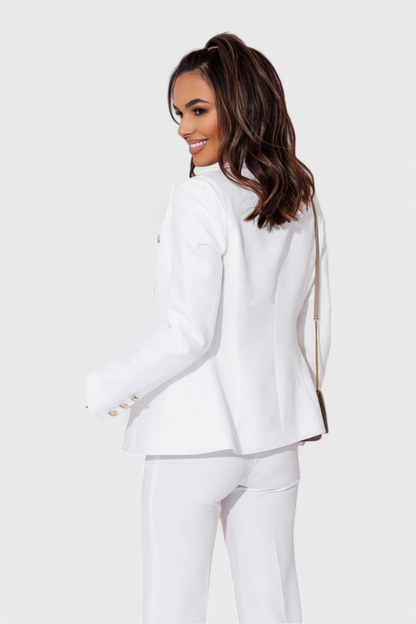 Conjunto Rosalind Blazer Entallado y Pantalones Slim Brilla