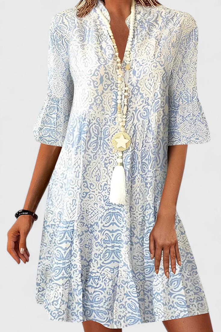 Vestido Estampado Zarahilde Sofisticado Colección Exclusiva