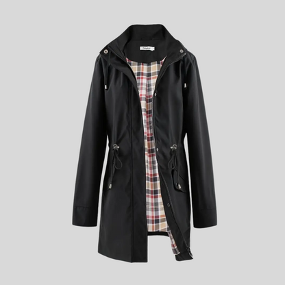 Abrigo De Lluvia A Medida Tejido Impermeable Chic Práctico