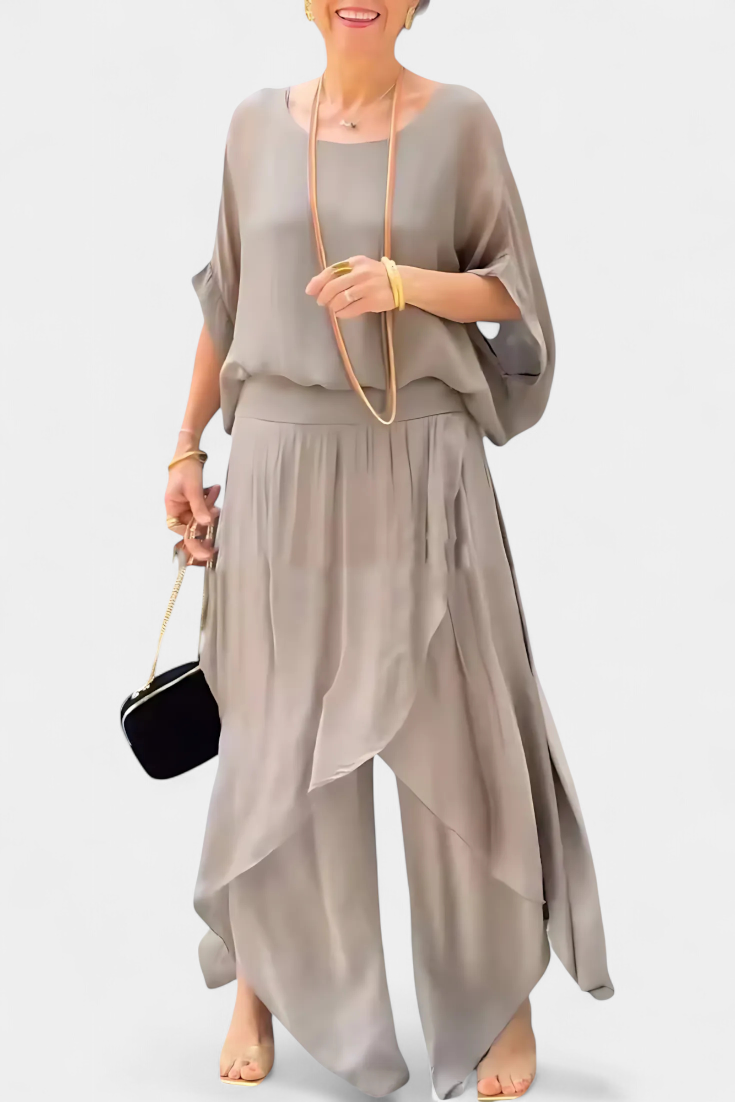 Conjunto Maravilla Fluido Top Holgado y Falda Vaporosa