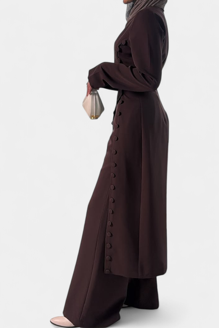 Conjunto Melissa Botones Decorativos Blusa Pantalón Alegre