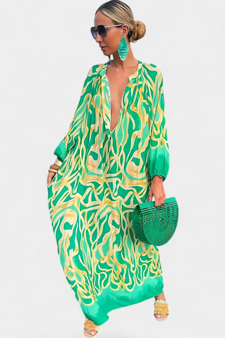 Vestido Boho Ligero Artesanal Transpirable Chic Sonriente