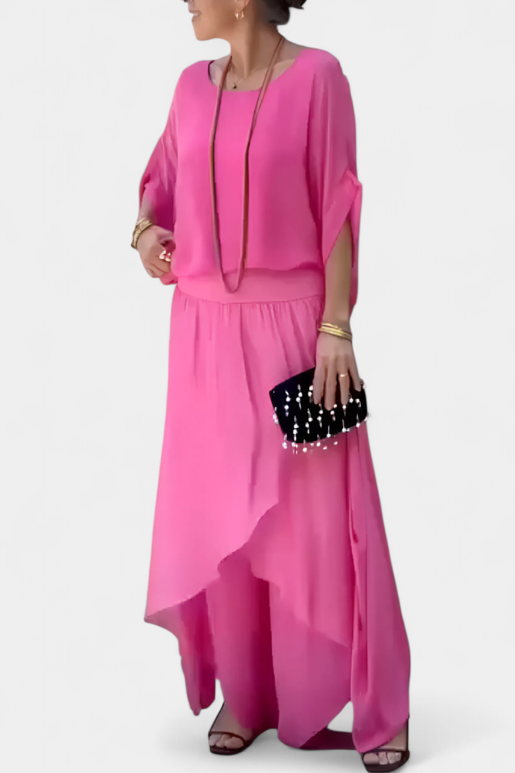 Conjunto Maravilla Fluido Top Holgado y Falda Vaporosa