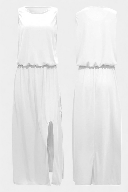 Vestido Dianne Sin Mangas Con Abertura Lateral Divertido